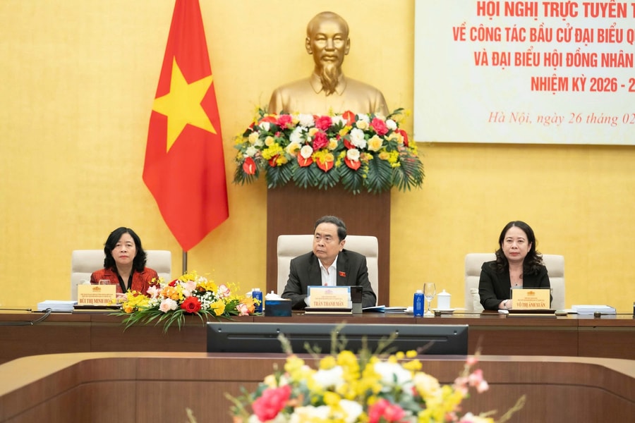 Hội nghị trực tuyến toàn quốc triển khai công tác bầu cử đại biểu Quốc hội và HĐND các cấp