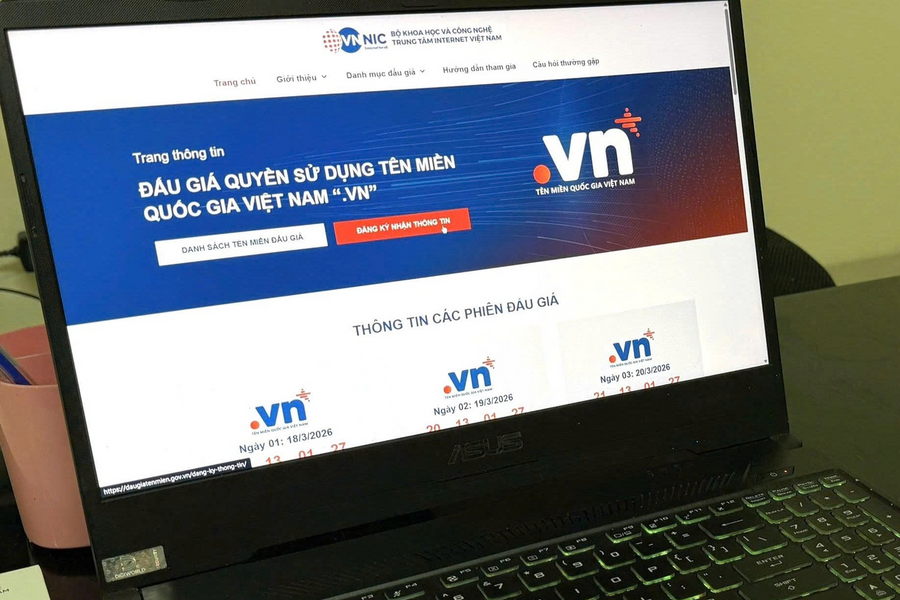 Lần đầu tiên tên miền hiếm 2 ký tự được tổ chức đấu giá