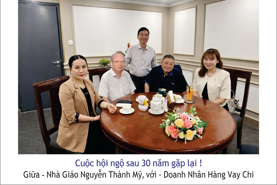 Cuộc hội ngộ sau 30 năm của doanh nhân Hàng Vay Chi và nhà giáo Nguyễn Thành Mỹ