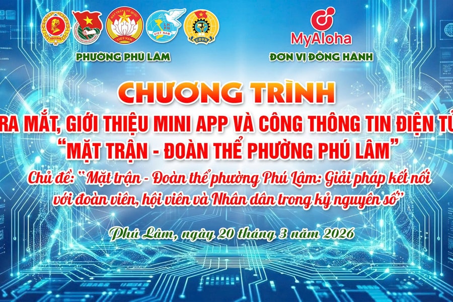 Phường Phú Lâm (TP.HCM) ra mắt Mini App và cổng thông tin điện tử: Bước đột phá trong kết nối nhân dân kỷ nguyên số