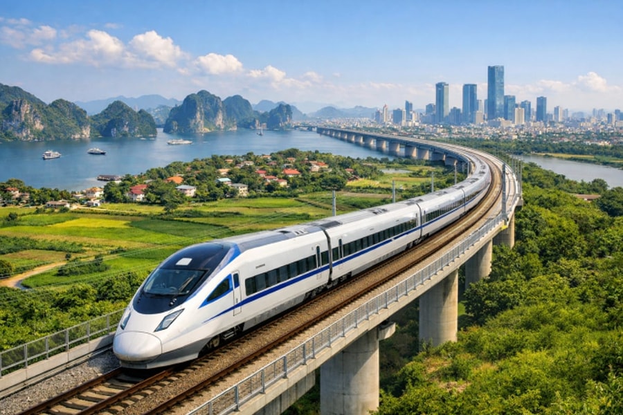 Dự kiến khởi công tuyến đường sắt tốc độ cao Hà Nội - Quảng Ninh vào ngày 12/4