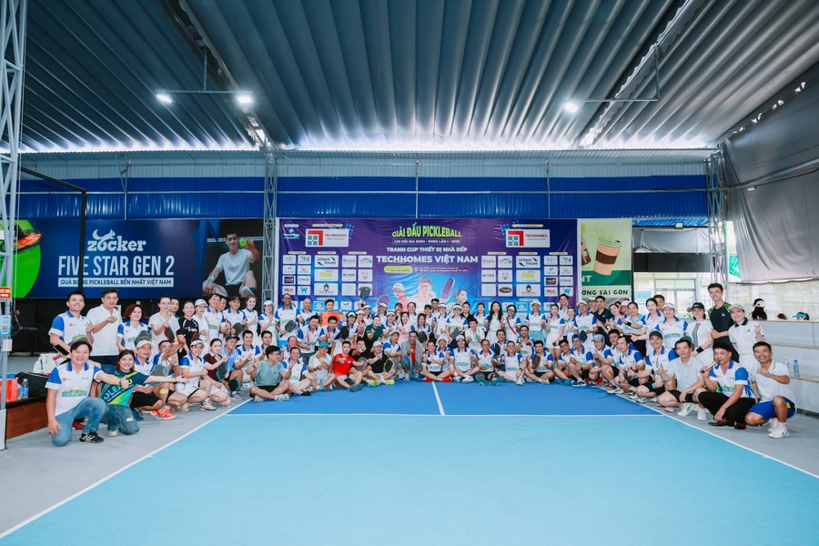 Gần 200 doanh nhân tranh tài Giải Pickleball Chi hội Gia Định