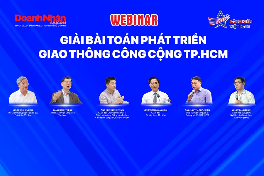 Mời tham dự webinar "Giải bài toán phát triển giao thông công cộng TP.HCM"