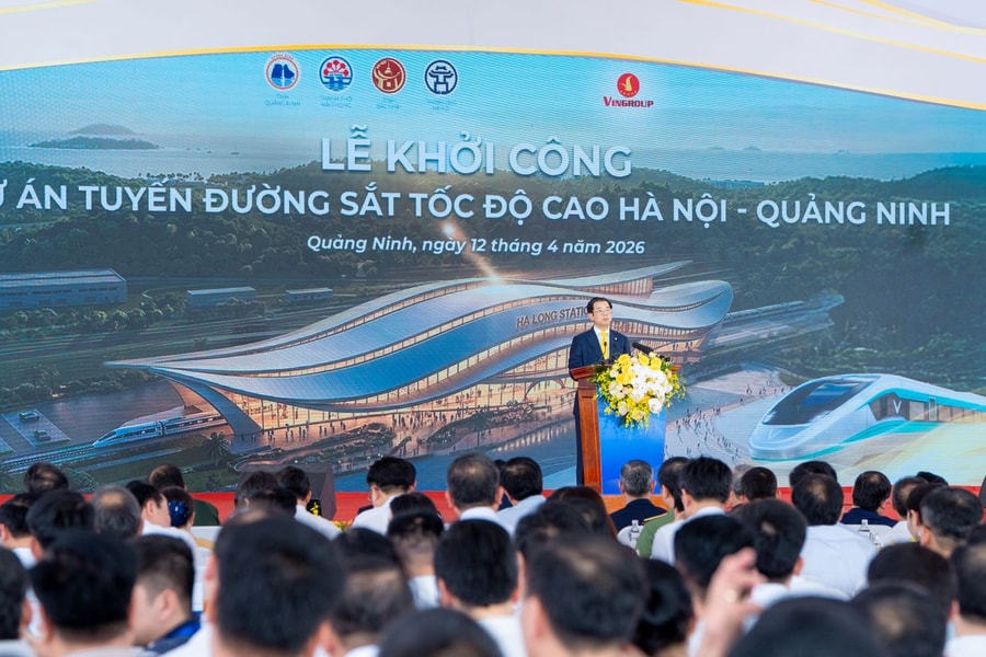Vingroup khởi công dự án tuyến đường sắt tốc độ cao Hà nội - Quảng Ninh
