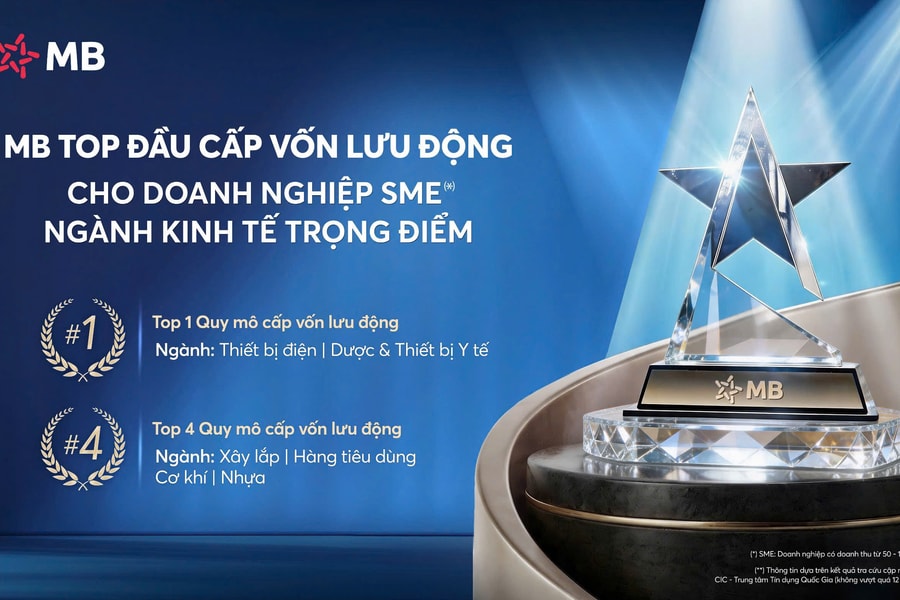 MB – Ngân hàng top đầu Cấp vốn lưu động cho doanh nghiệp SME thuộc ngành kinh tế trọng điểm
