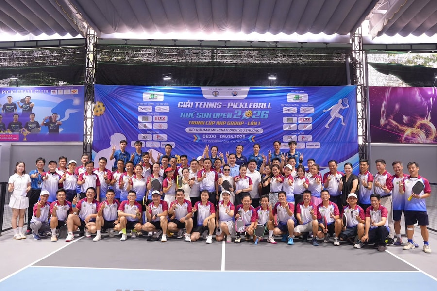 Hơn 200 vận động viên tham dự giải Tennis – Pickleball Quế Sơn Open 2026