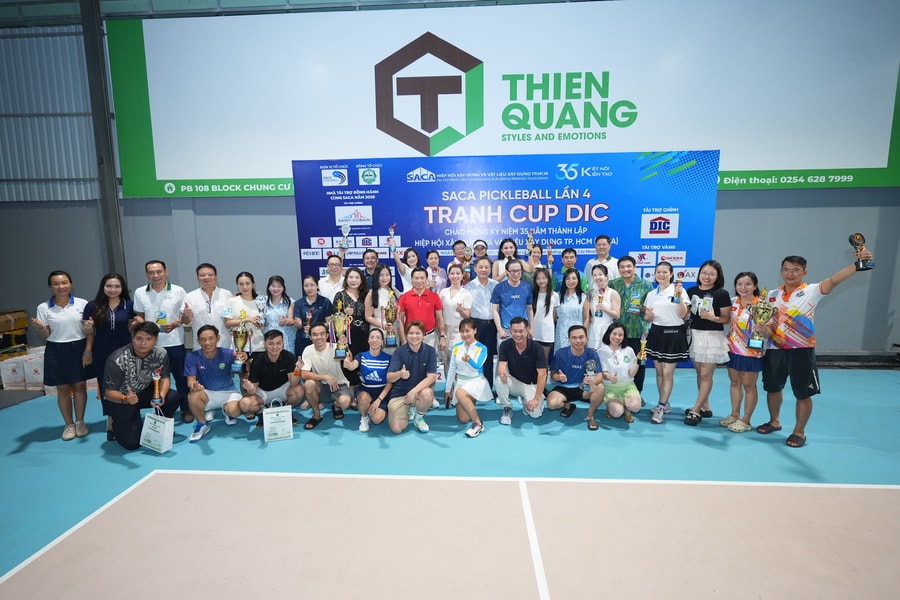 Hơn 120 doanh nhân tranh tài sôi nổi tại Giải SACA Pickleball lần 4 – Tranh cúp DIC
