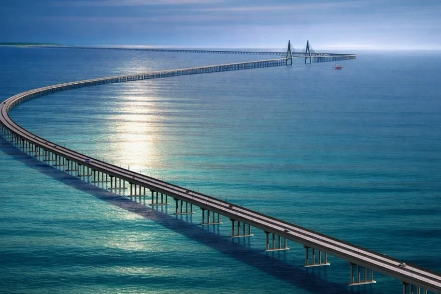 Đề xuất tăng quy mô hầm và cầu tuyến vượt biển Cần Giờ - Vũng Tàu