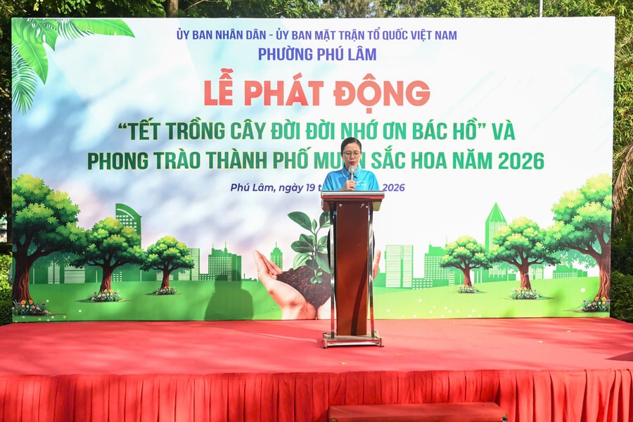 Phường Phú Lâm phát động Tết trồng cây, lan tỏa lối sống xanh dịp 19/5