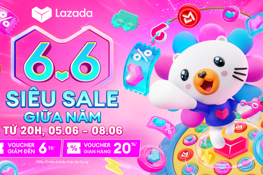 LAZADA khởi động lễ hội mua sắm giữa năm “Siêu sale 6.6”